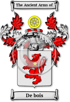De bois Family Crest Download (jpg) Legacy Series - 150 DPI